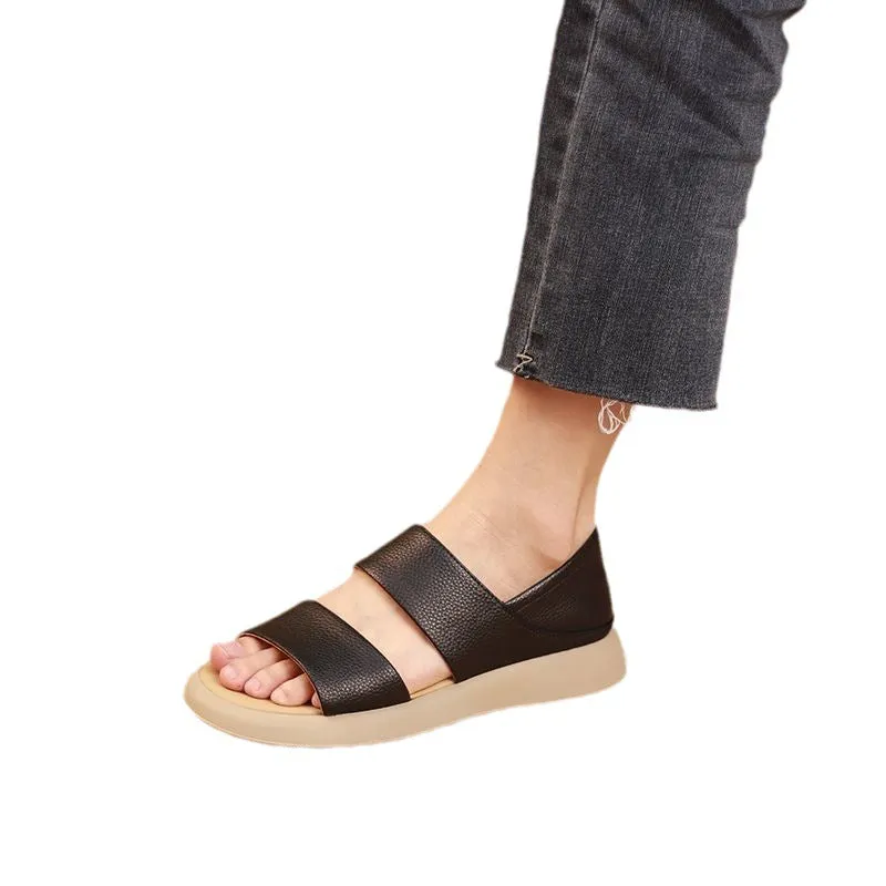 2024 summer casual sports women's shoes slip-on open toe Roman shoes sandals sandals