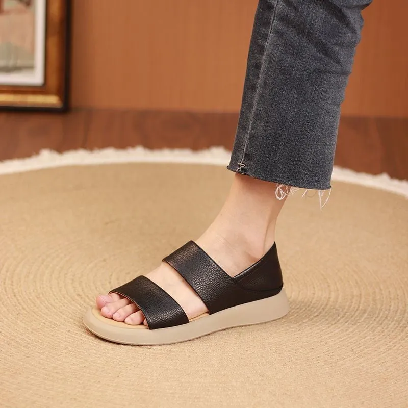 2024 summer casual sports women's shoes slip-on open toe Roman shoes sandals sandals