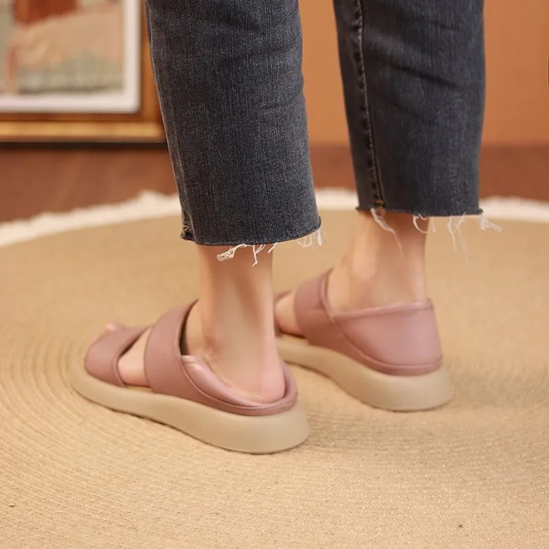 2024 summer casual sports women's shoes slip-on open toe Roman shoes sandals sandals