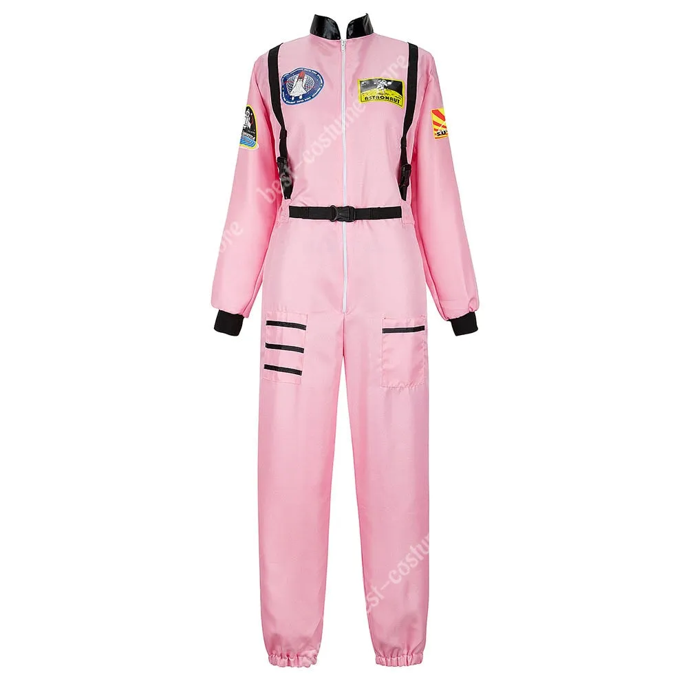 Aidase Astronaut Costume Men Halloween Costume for Women Jumpsuits Astronaut Suit Adult Cosplay Costumes