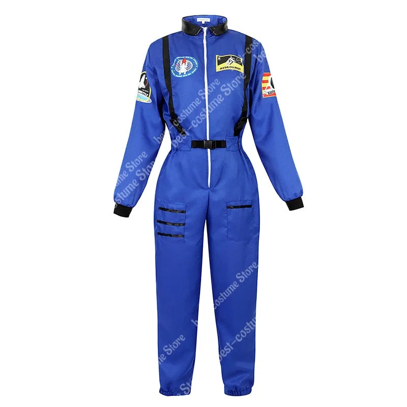 Aidase Astronaut Costume Men Halloween Costume for Women Jumpsuits Astronaut Suit Adult Cosplay Costumes