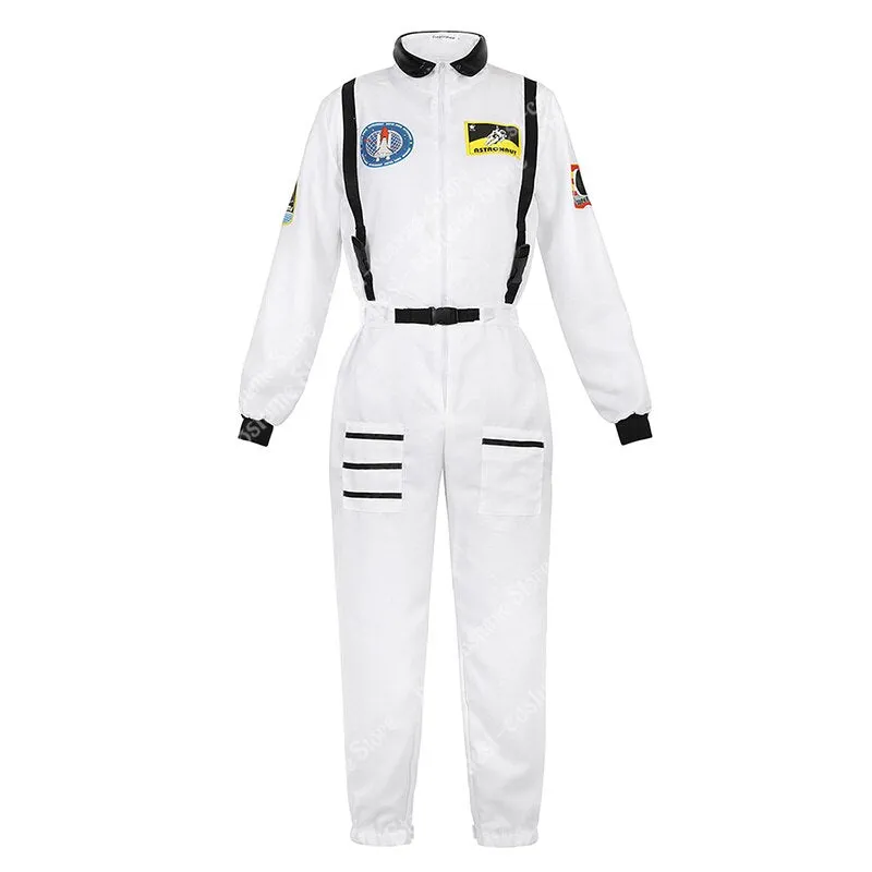 Aidase Astronaut Costume Men Halloween Costume for Women Jumpsuits Astronaut Suit Adult Cosplay Costumes