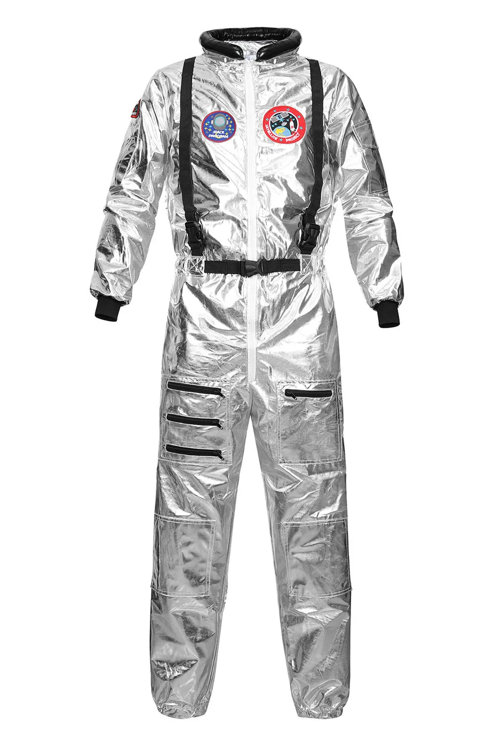 Aidase Astronaut Costume Men Halloween Costume for Women Jumpsuits Astronaut Suit Adult Cosplay Costumes