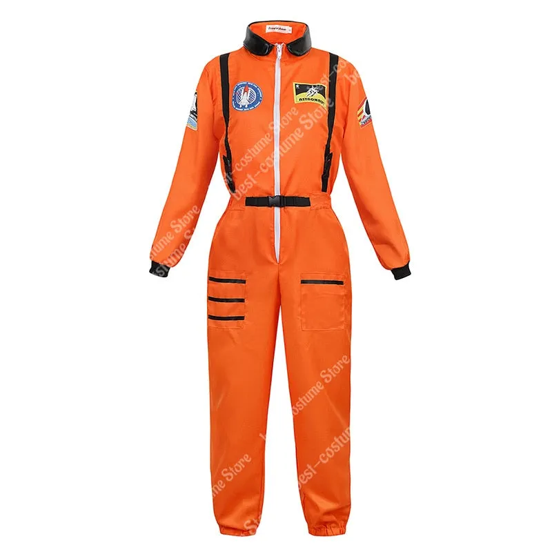Aidase Astronaut Costume Men Halloween Costume for Women Jumpsuits Astronaut Suit Adult Cosplay Costumes