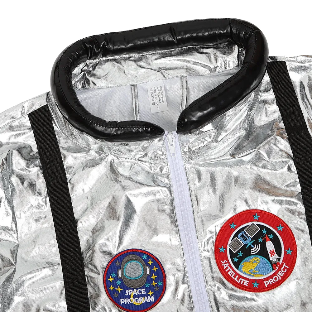 Aidase Astronaut Costume Men Halloween Costume for Women Jumpsuits Astronaut Suit Adult Cosplay Costumes