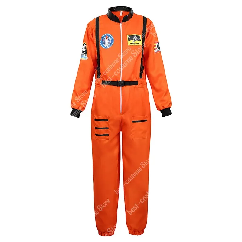 Aidase Astronaut Costume Men Halloween Costume for Women Jumpsuits Astronaut Suit Adult Cosplay Costumes