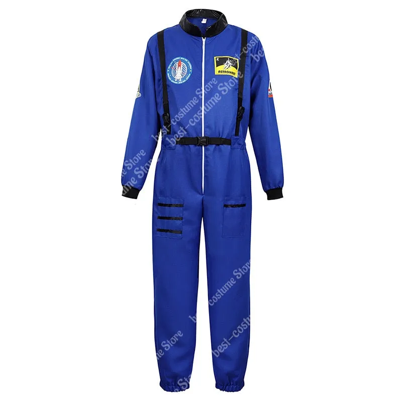Aidase Astronaut Costume Men Halloween Costume for Women Jumpsuits Astronaut Suit Adult Cosplay Costumes