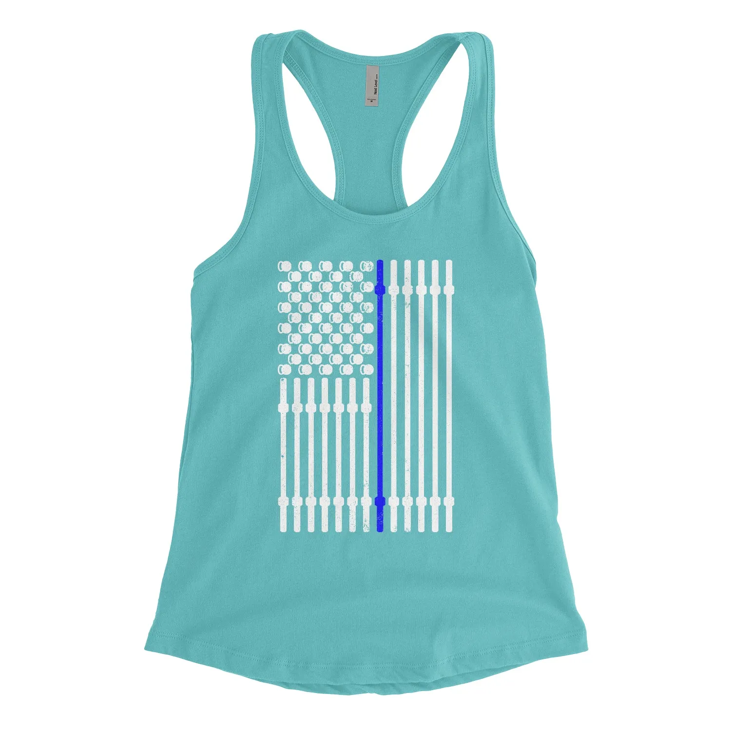 Blue Barbell Flag