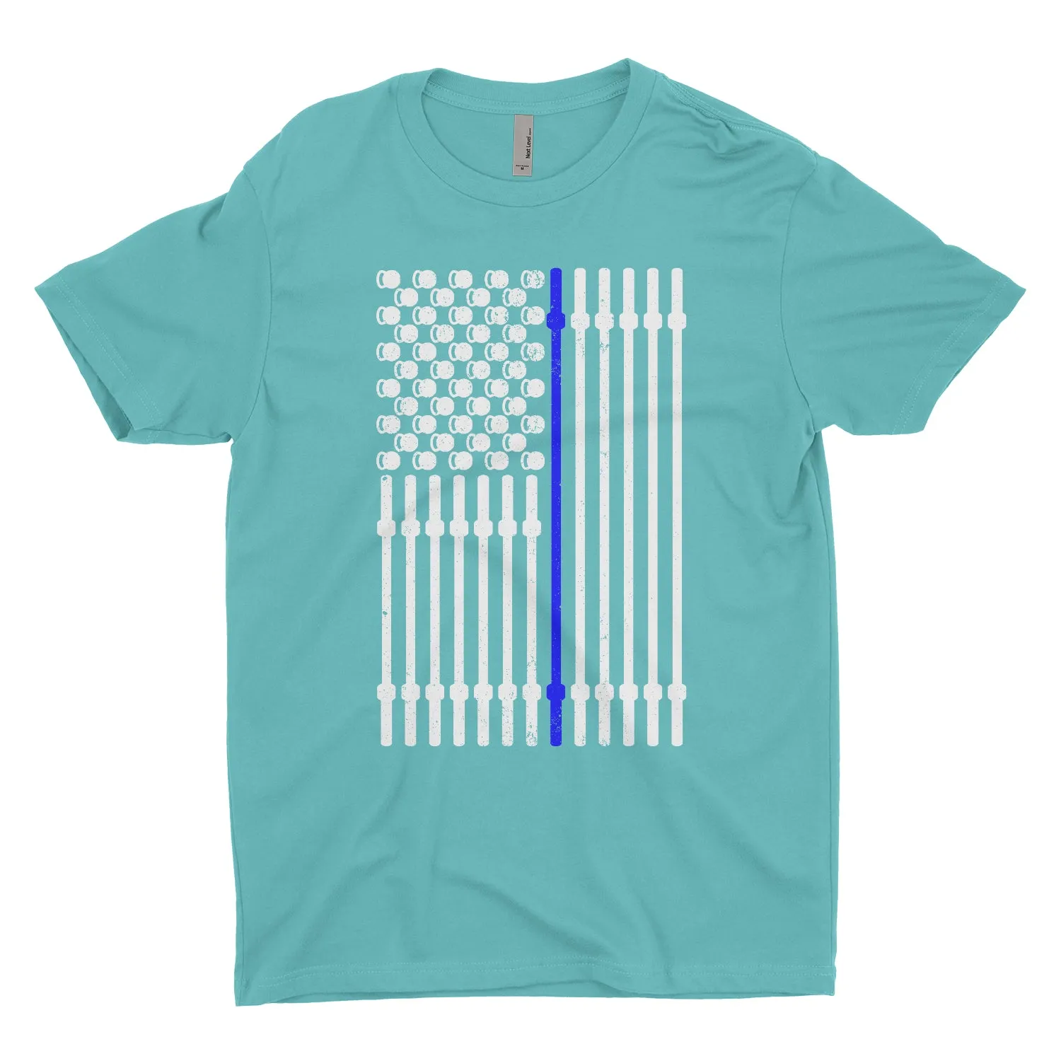 Blue Barbell Flag