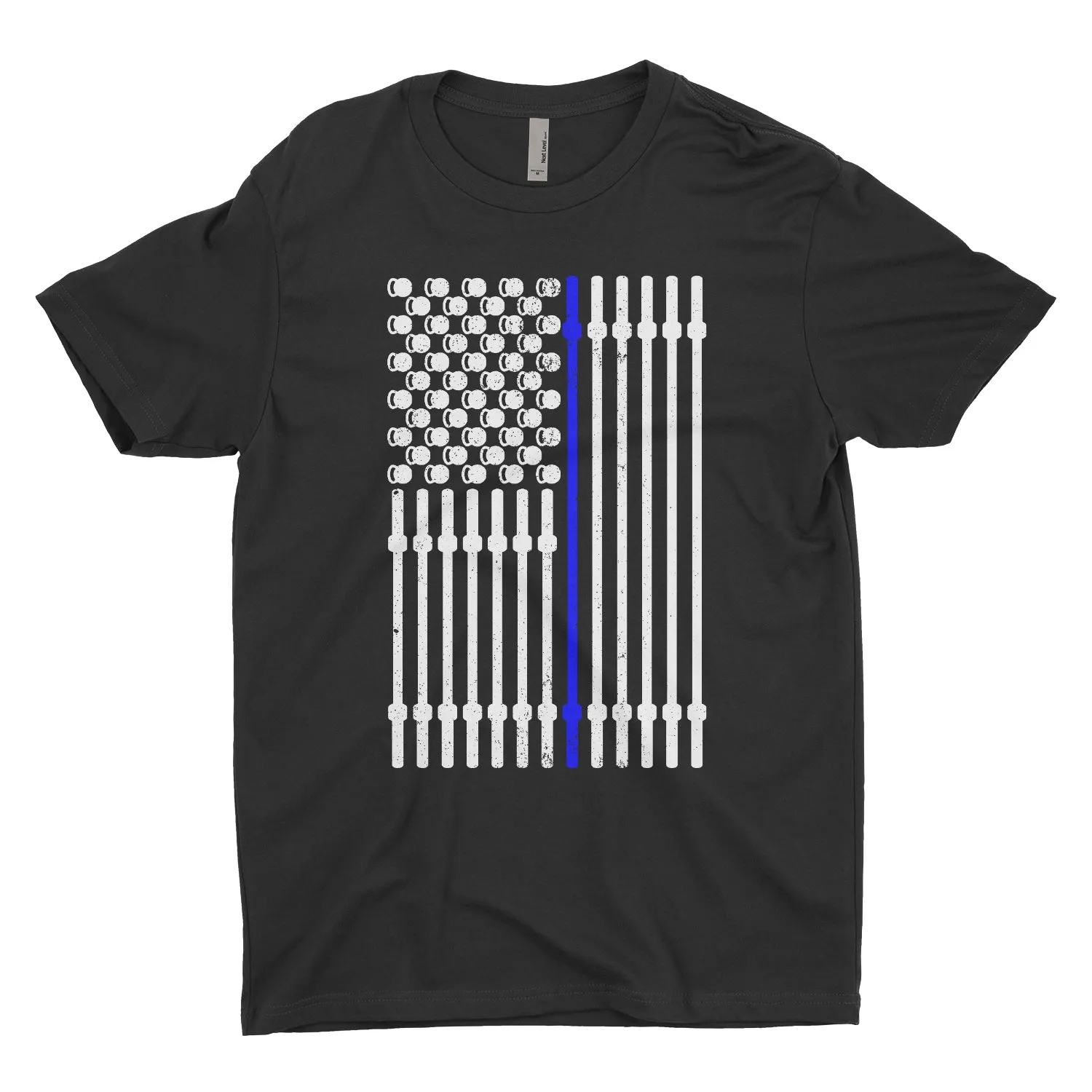 Blue Barbell Flag
