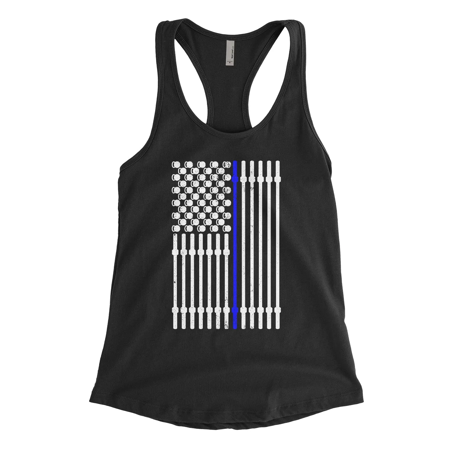 Blue Barbell Flag