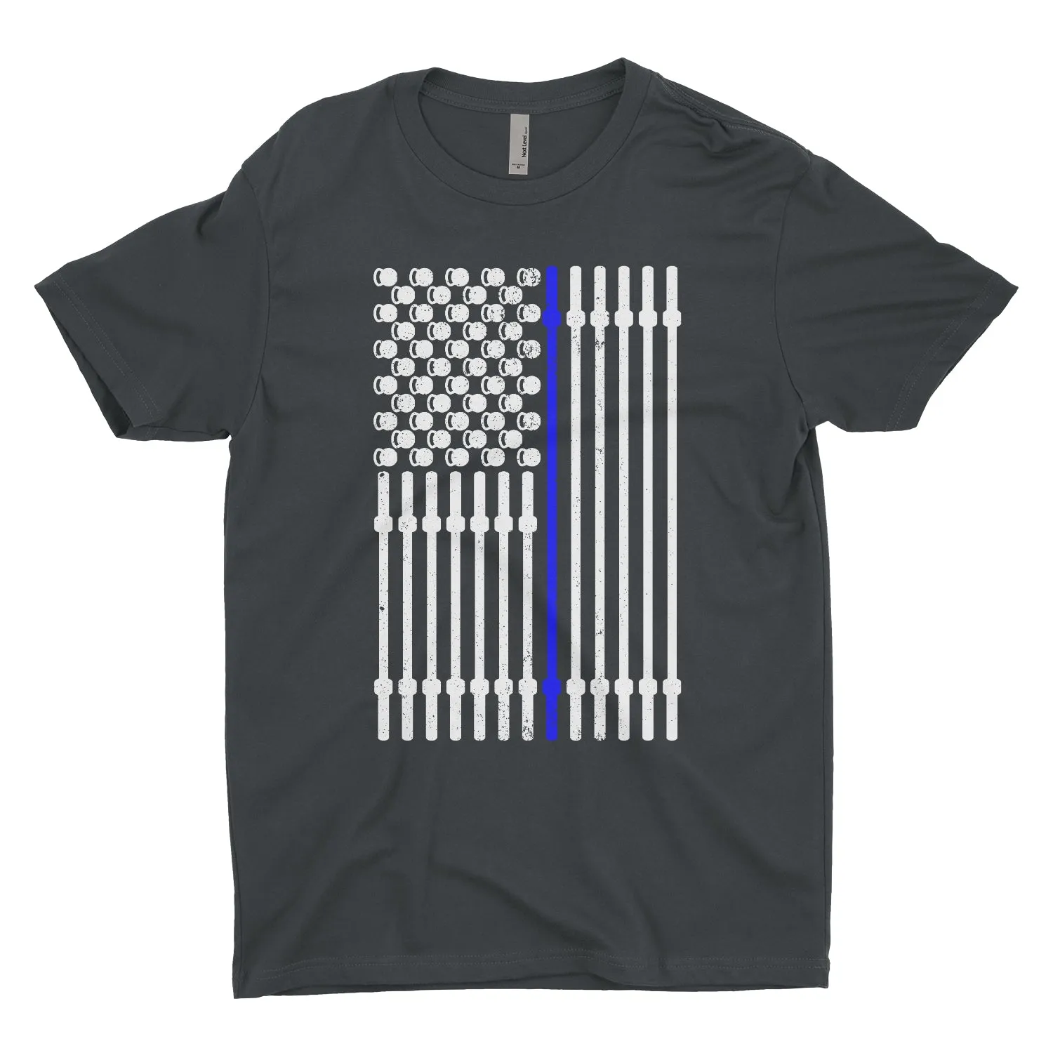 Blue Barbell Flag