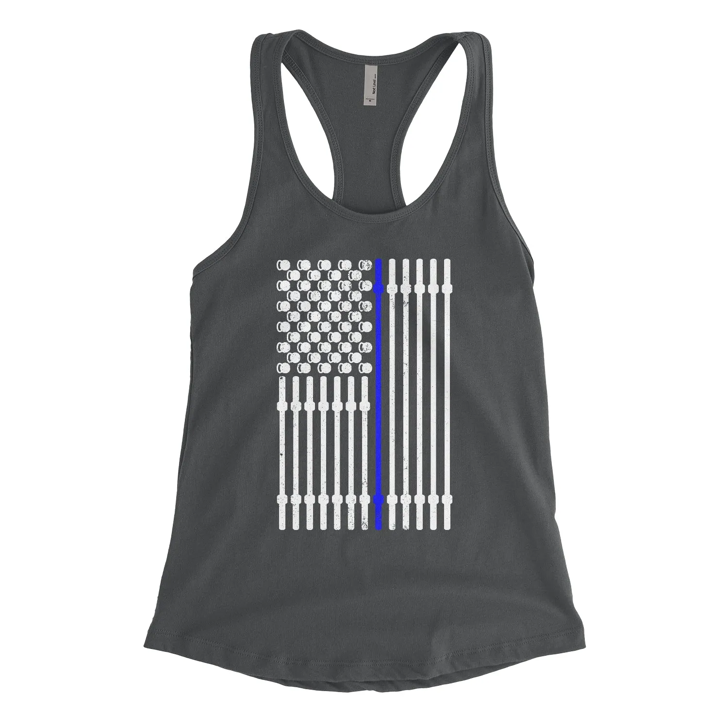 Blue Barbell Flag