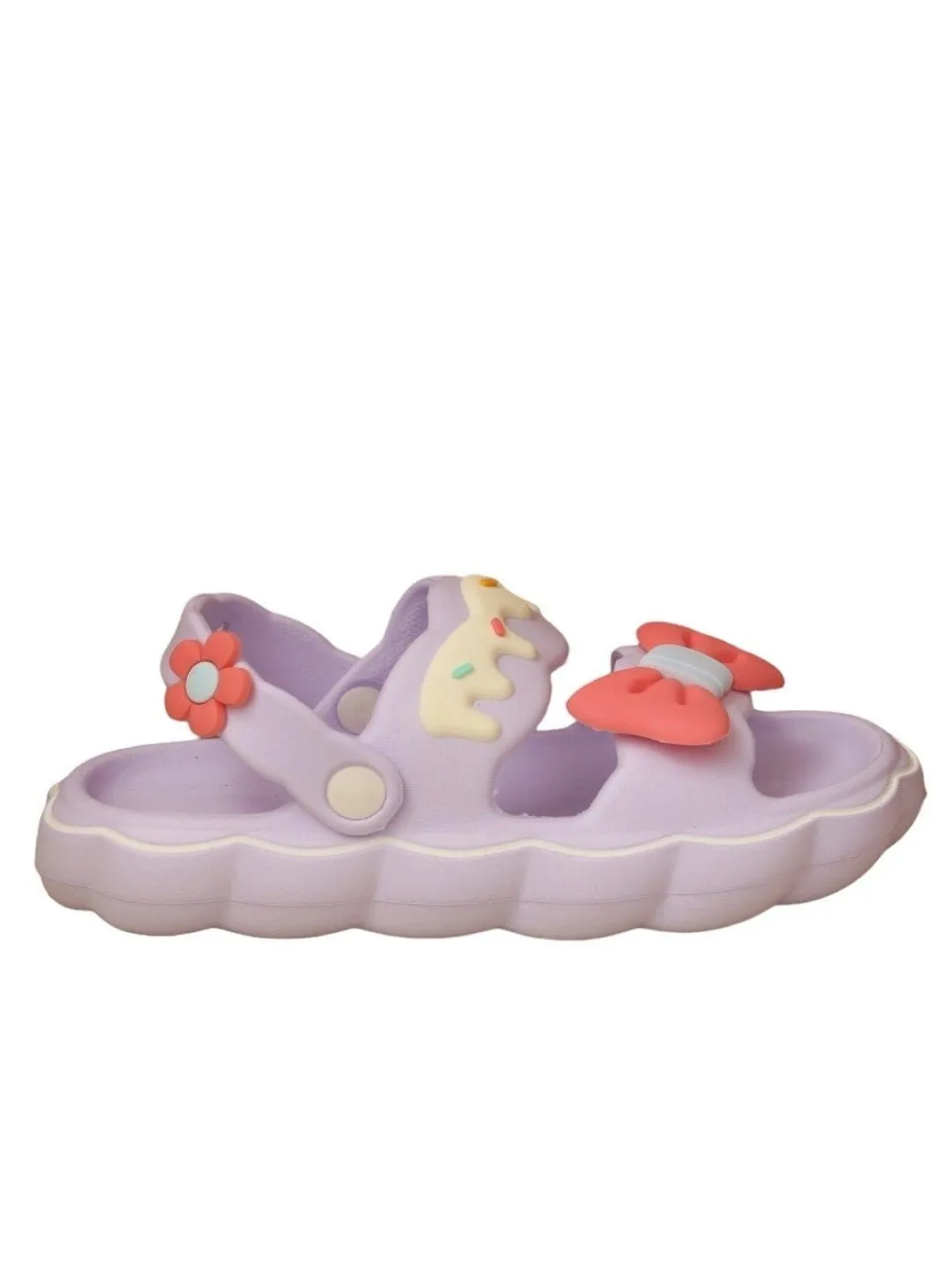 Charming Purple Bow Cake Sandals For Girls