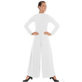 Eurotard 13846P Adult Plus Size Polyester High Neck Jumpsuit -  Closeout