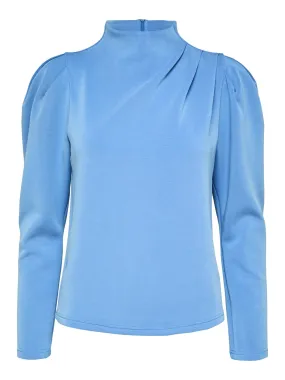 Fenja Ls T-Neck Top - Ultramarine