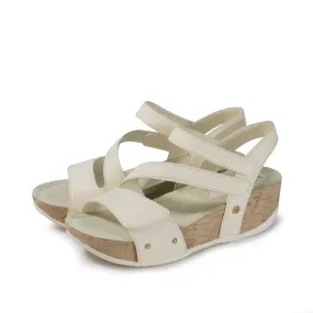 Formentera 2.0 Adjustable Straps Wedge Sandals (Cotton)