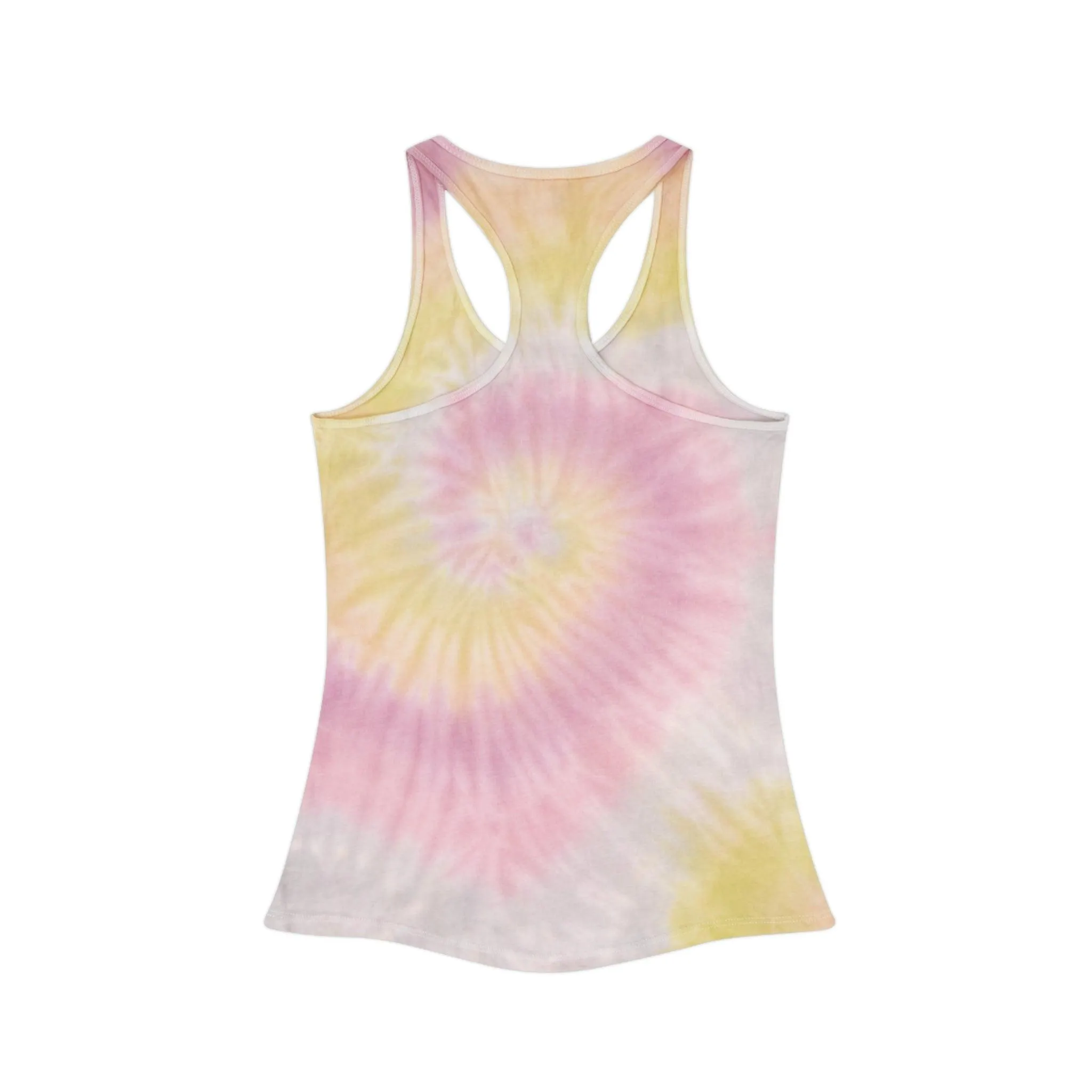 GRL POWER Fist Tie Dye Racerback Tank Top
