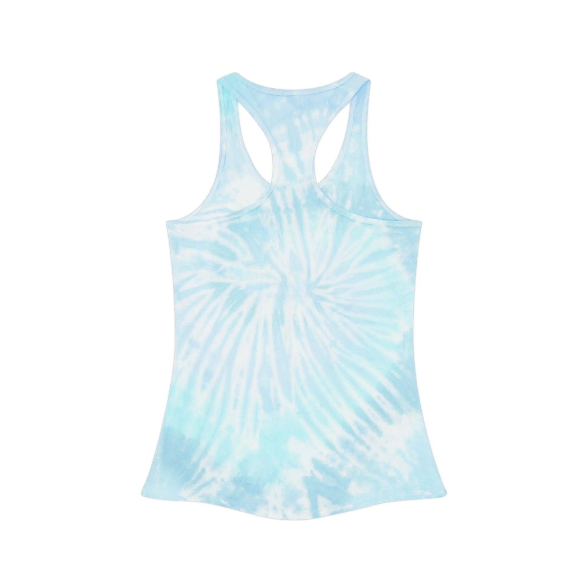 GRL POWER Fist Tie Dye Racerback Tank Top