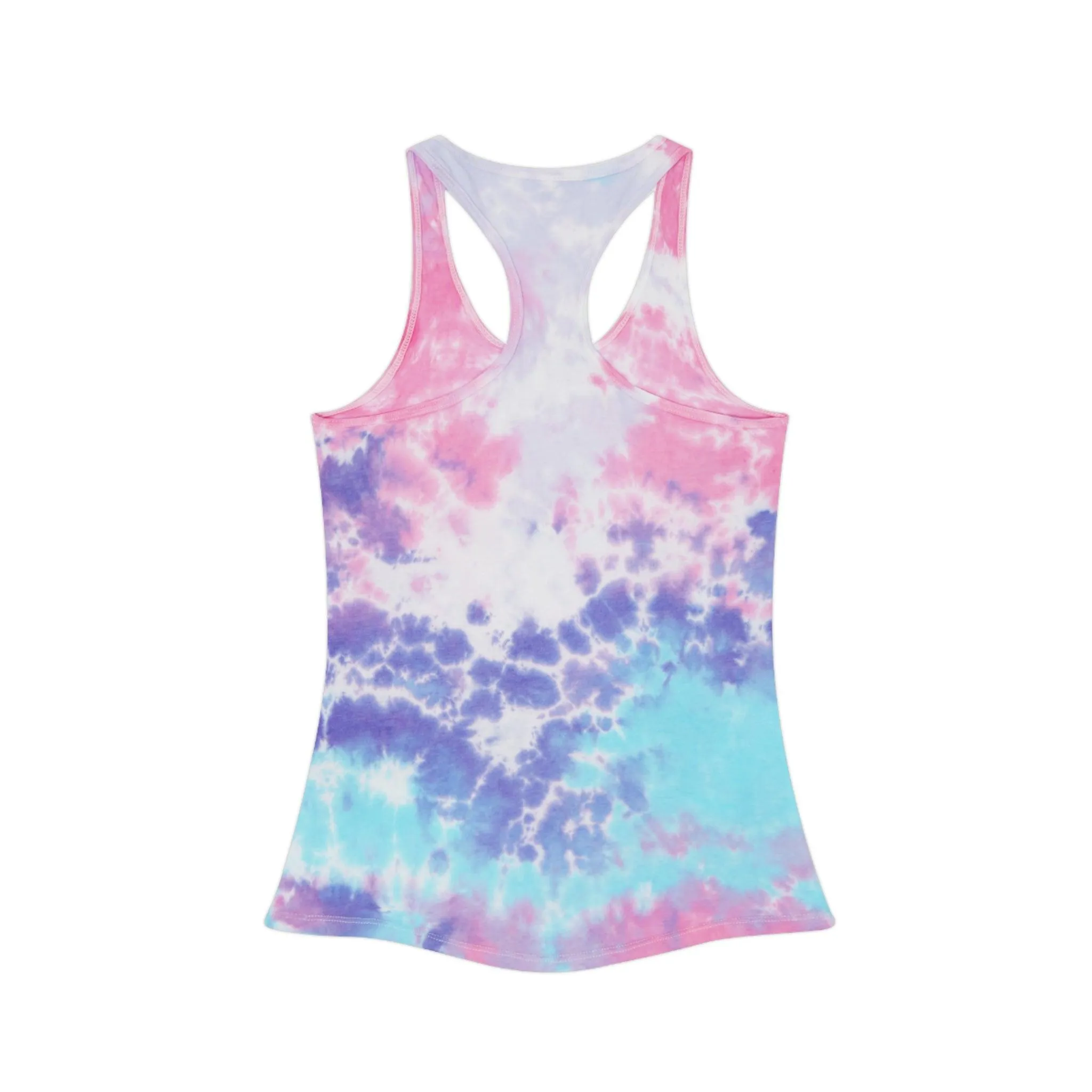 GRL POWER Fist Tie Dye Racerback Tank Top