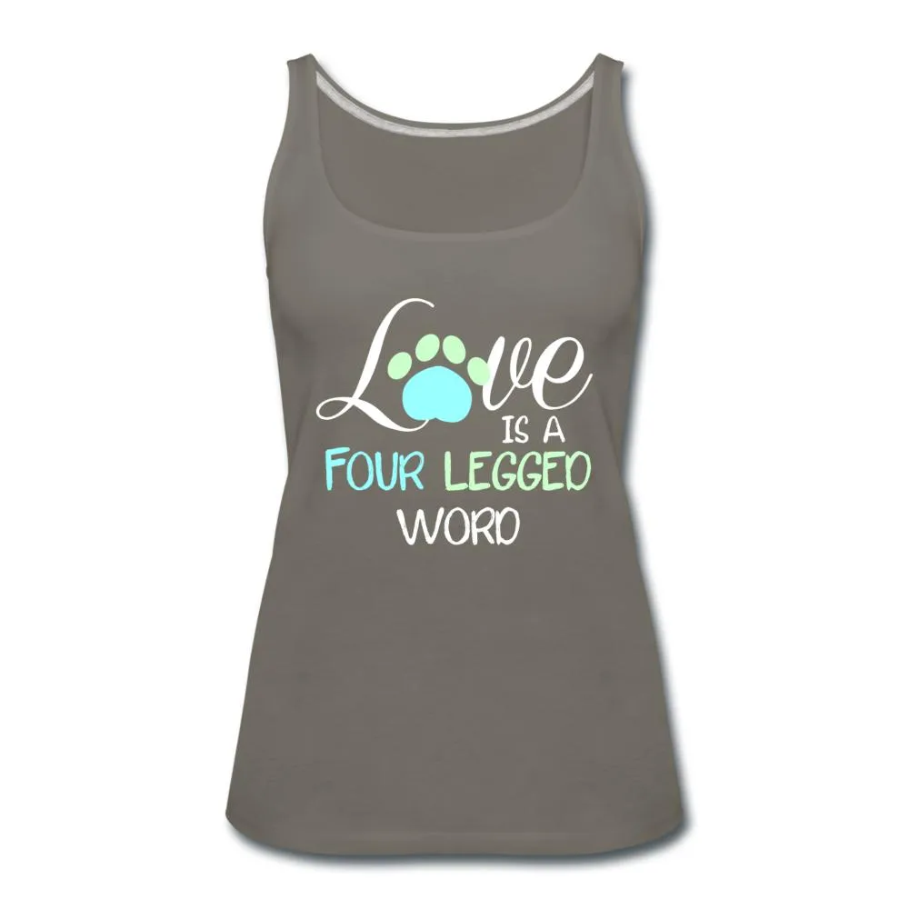Love is four legged word Women's Tank Top