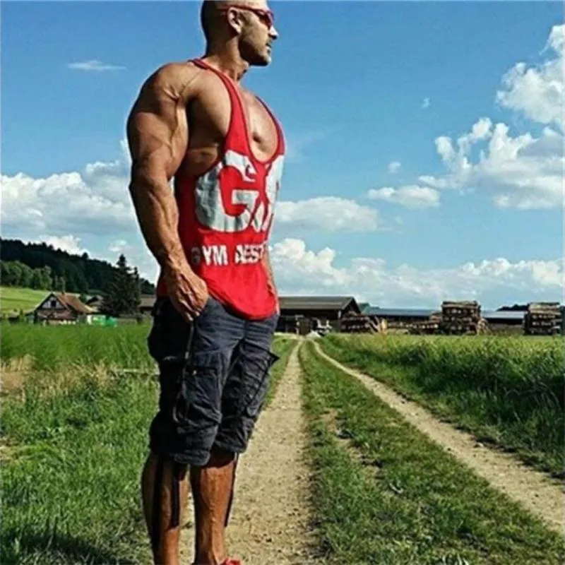 Men's Casual Tank Top With Print