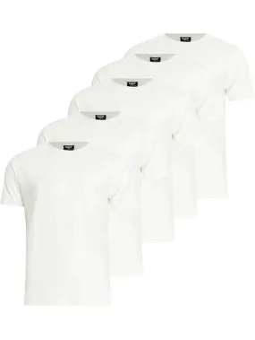 Men's Dovar T-Shirt 5pk White