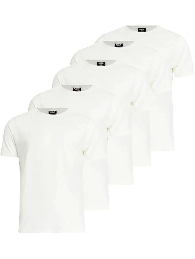 Men's Dovar T-Shirt 5pk White