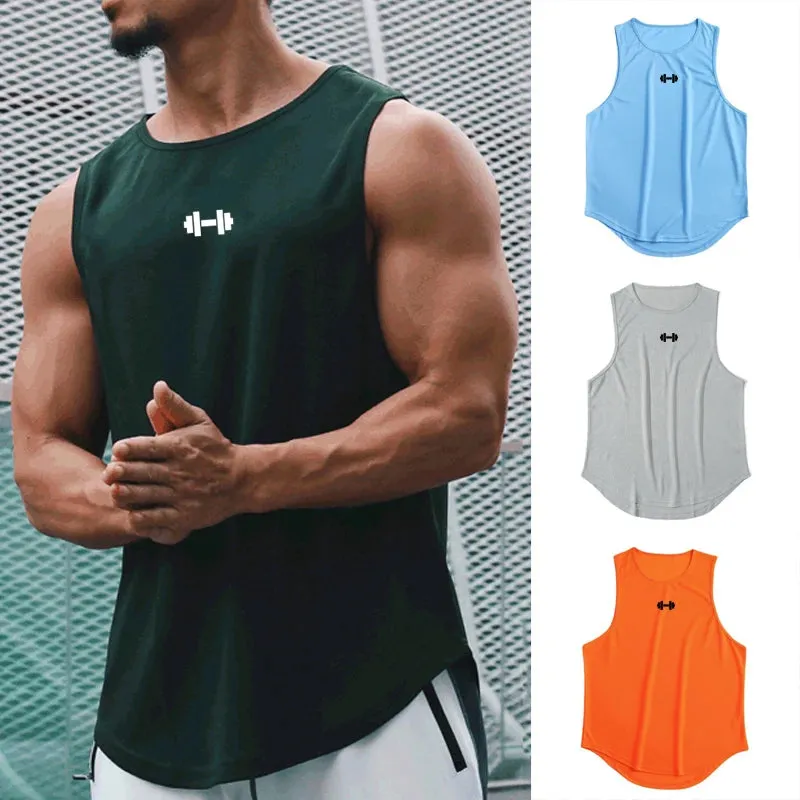 Men's Quick-Drying Loose Fitness Gym Summer Tank Top—Training Shirt Bodybuilding Sleeveless Basketball Vest