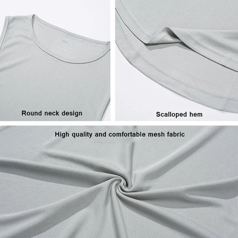 Men's Quick-Drying Loose Fitness Gym Summer Tank Top—Training Shirt Bodybuilding Sleeveless Basketball Vest