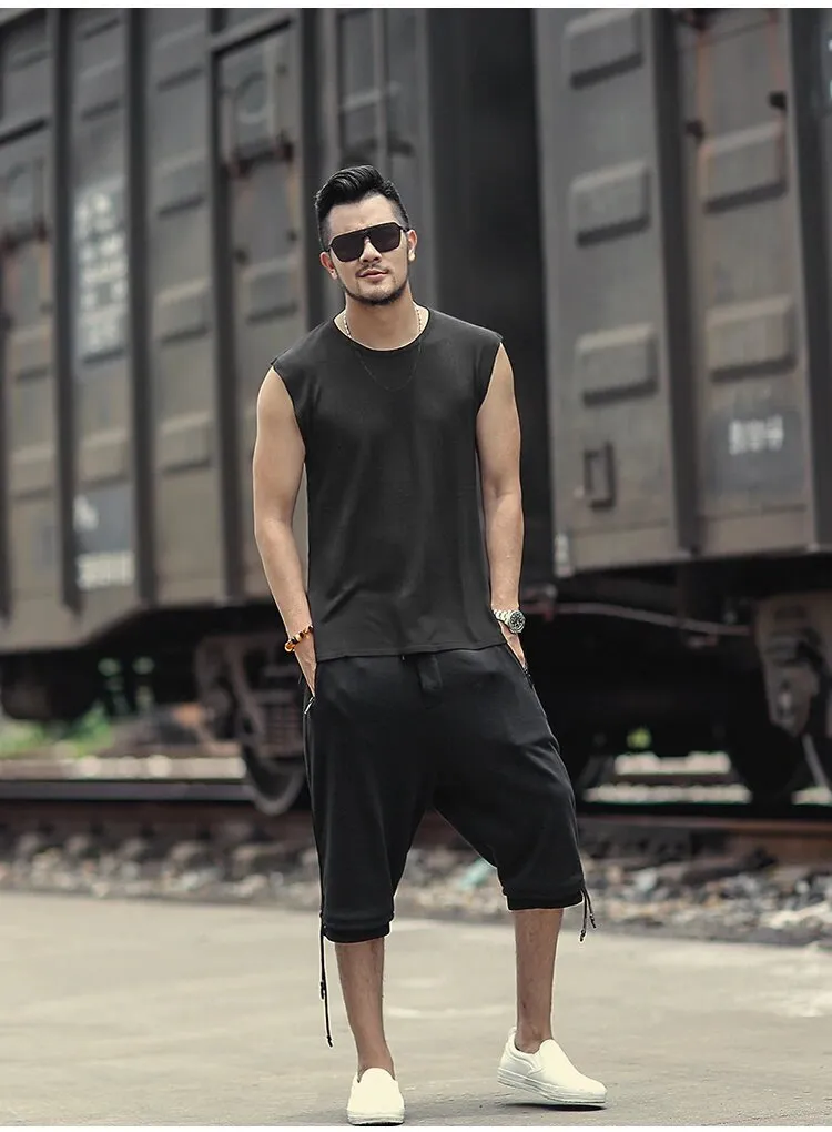 Men's Summer Slim Quick Dry Knitted European Style Tank Top