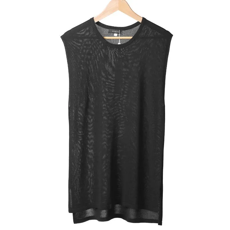 Men's Summer Slim Quick Dry Knitted European Style Tank Top