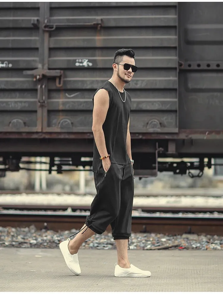 Men's Summer Slim Quick Dry Knitted European Style Tank Top
