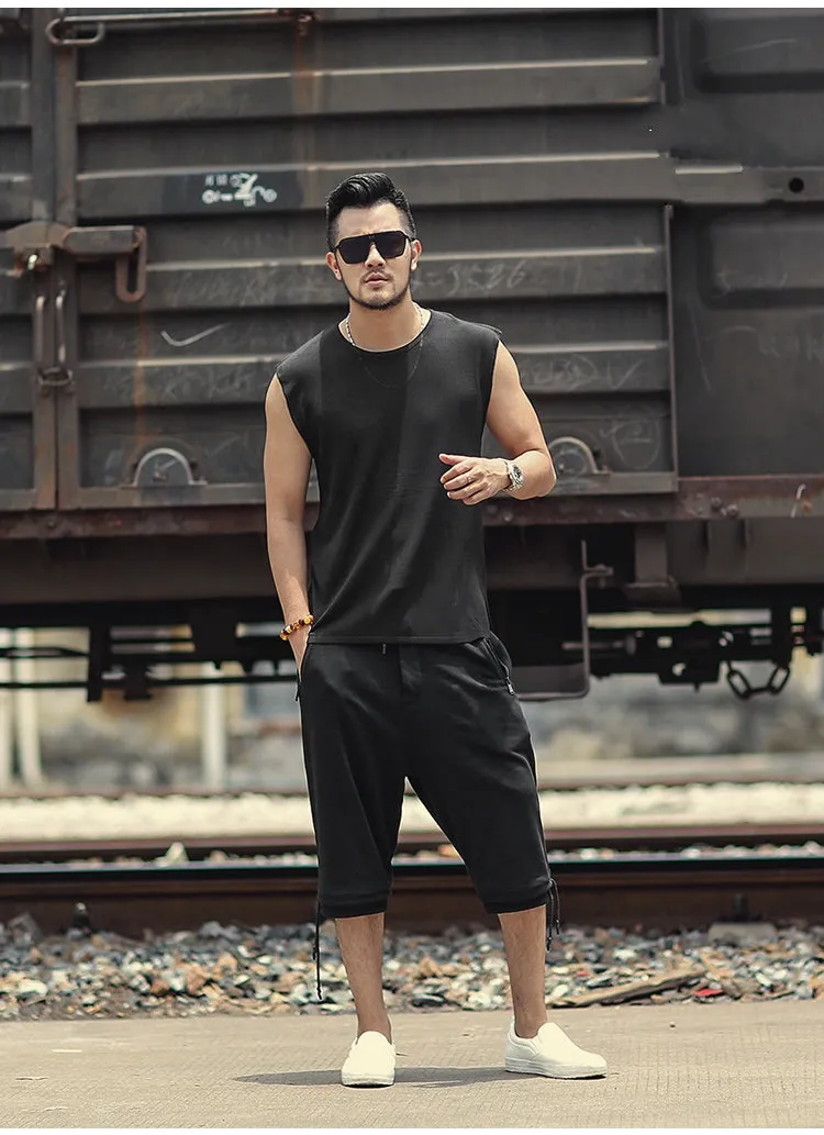 Men's Summer Slim Quick Dry Knitted European Style Tank Top