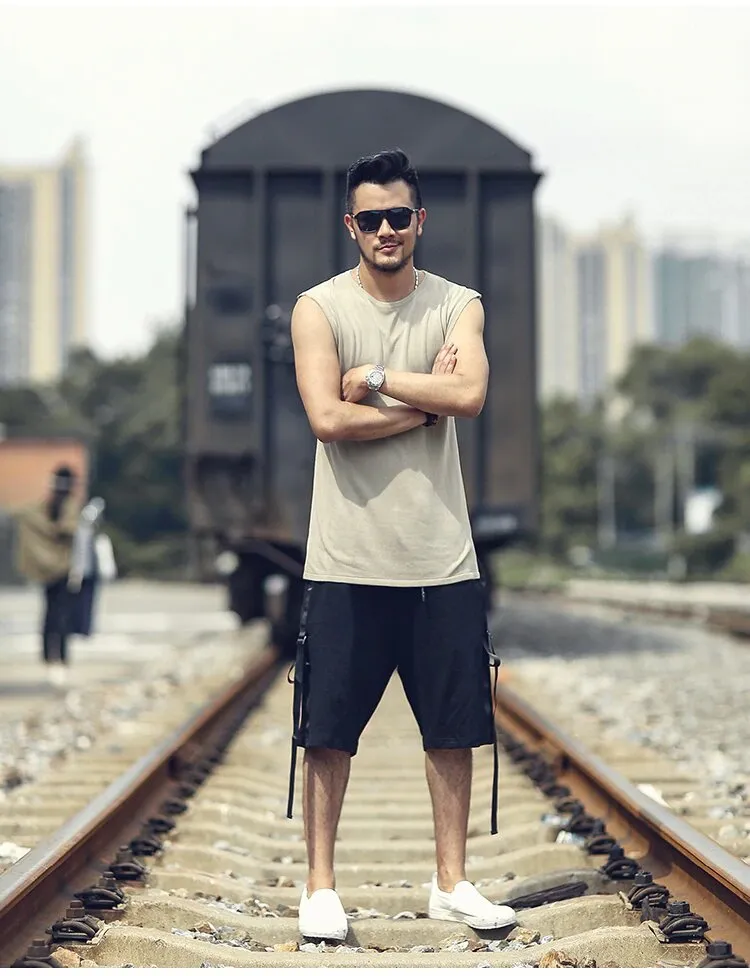 Men's Summer Slim Quick Dry Knitted European Style Tank Top