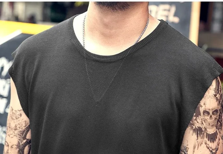 Men's Summer Slim Quick Dry Knitted European Style Tank Top