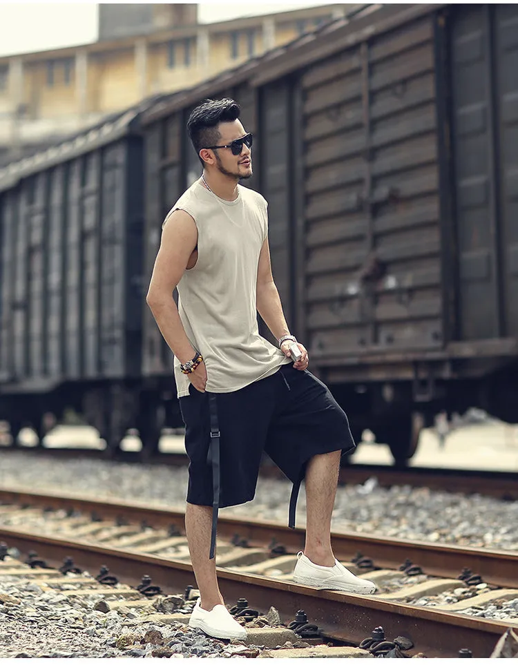 Men's Summer Slim Quick Dry Knitted European Style Tank Top