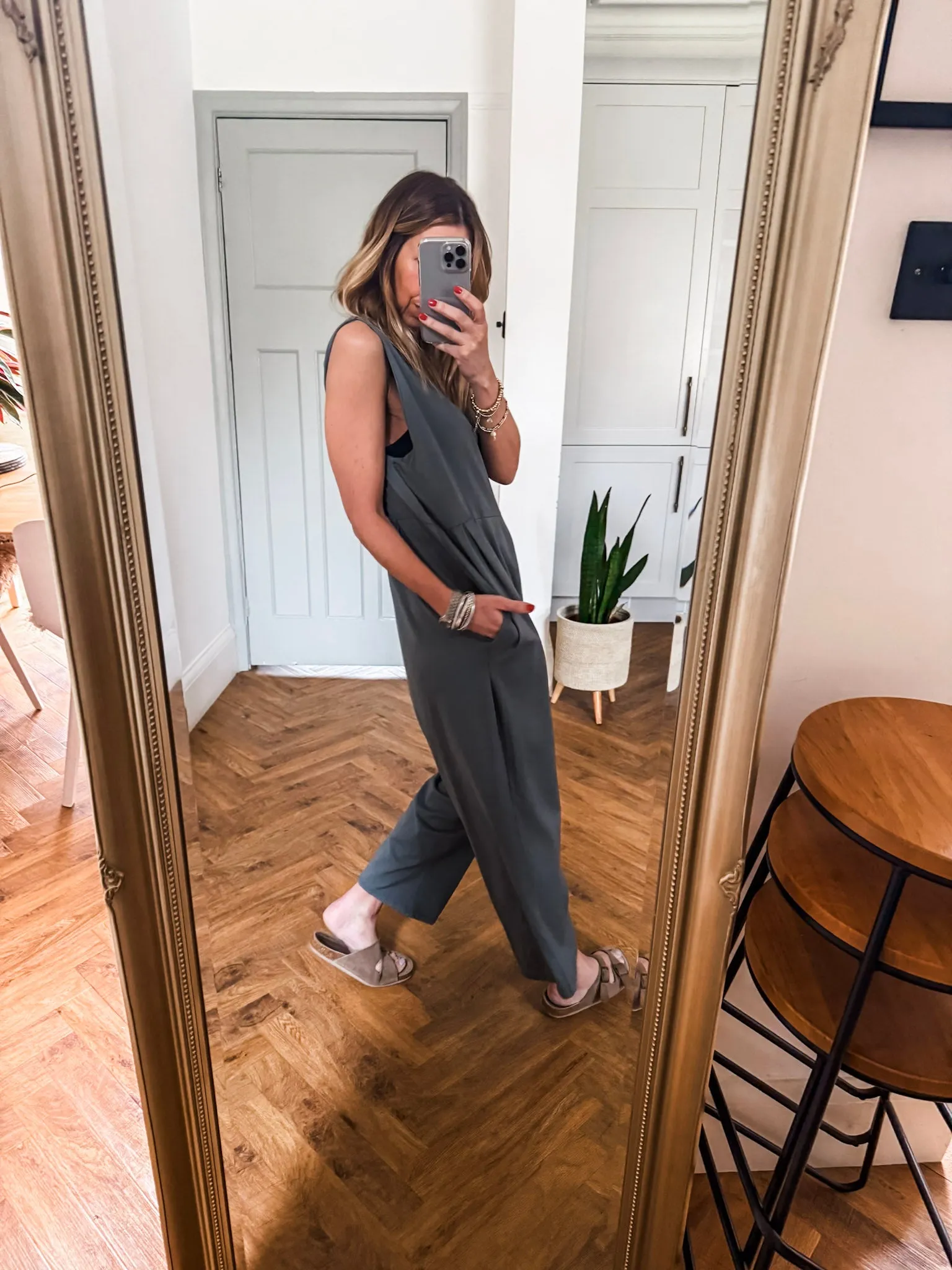 Scoop Neck Jersey Jumpsuit