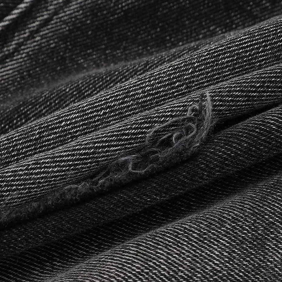 Vintage Fade Paneled Raw Edge Denim Shorts